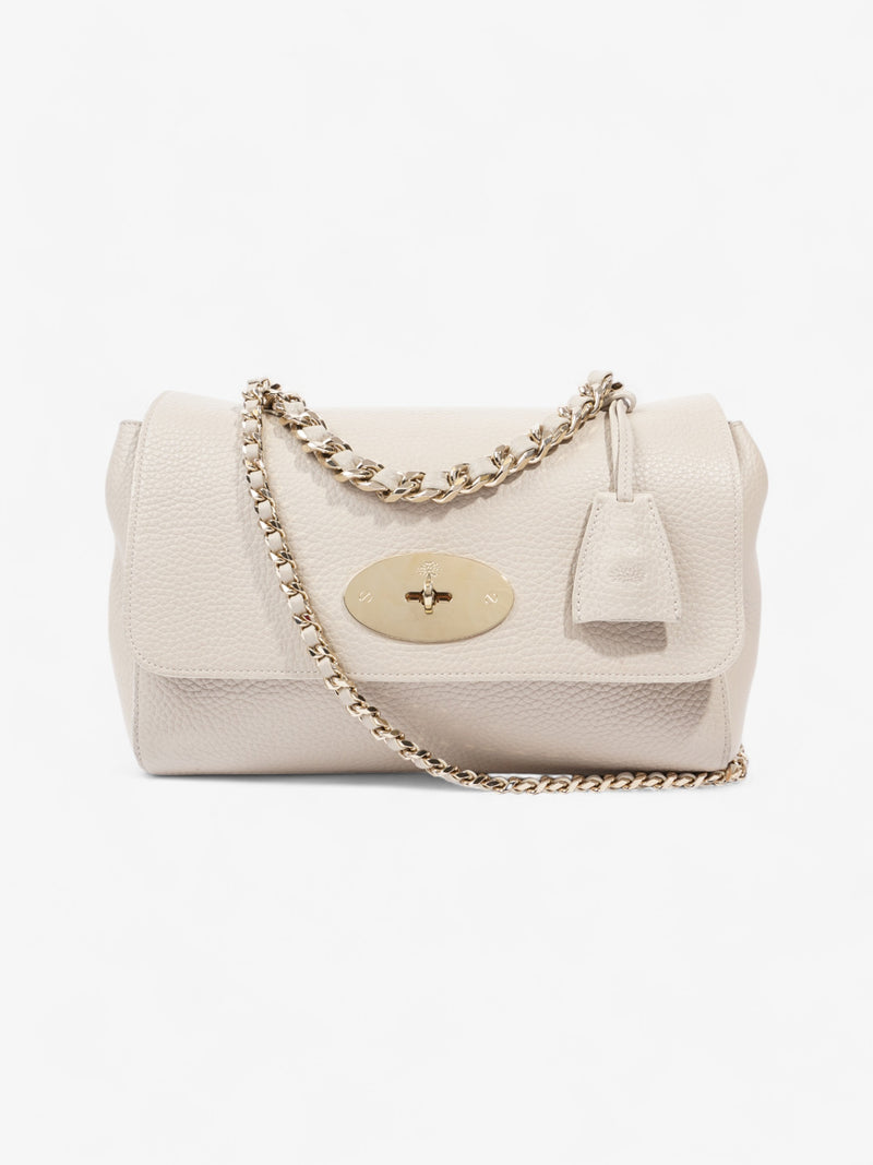  Mulberry Lily Top Handle Bag Chalk Grained Leather