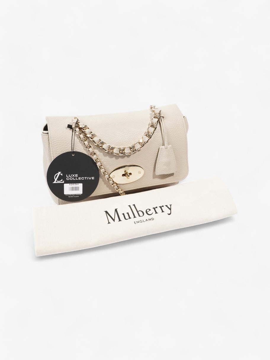 Mulberry Lily Top Handle Bag Chalk Grained Leather Image 9