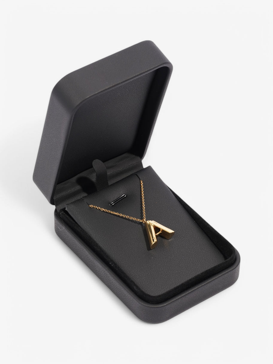 Louis Vuitton LV & Me Necklace (Letter A) Gold Base Metal Image 5