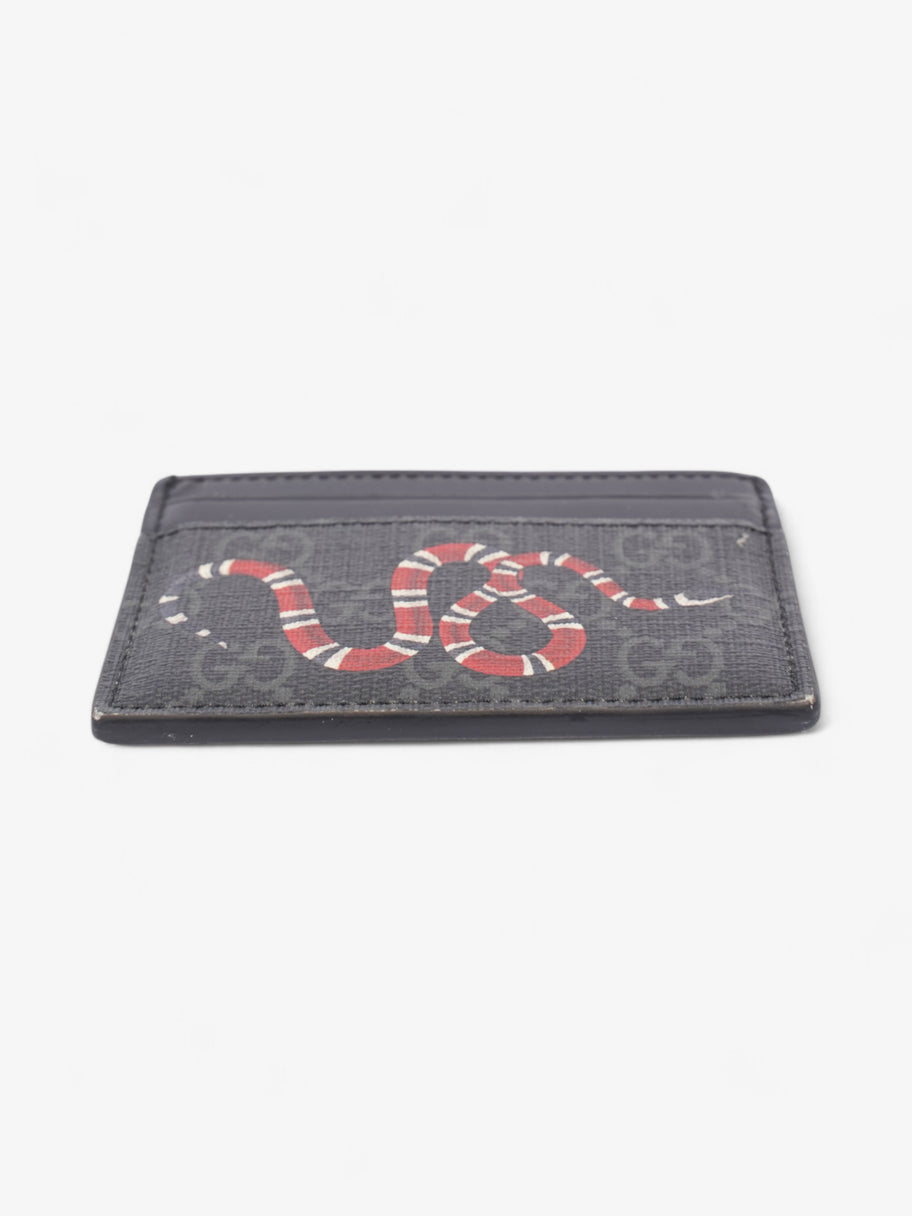 Gucci GG Snake Card Holder Black / Snake Canvas Image 4