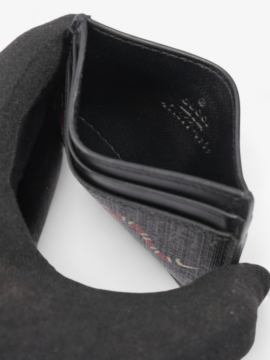 Gucci GG Snake Card Holder Black / Snake Canvas Image 5
