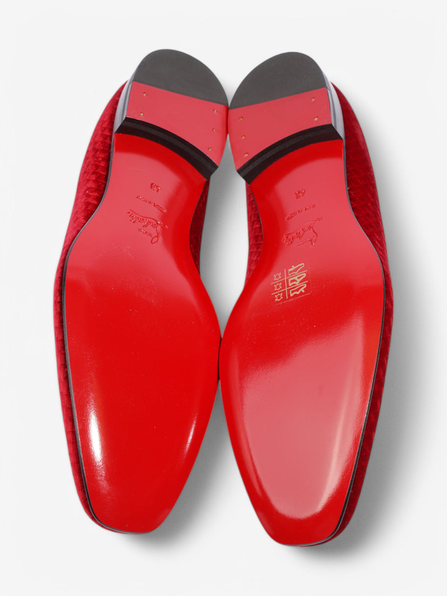 Christian Louboutin Dandelion Red Velvet EU 43 UK 9 Image 7