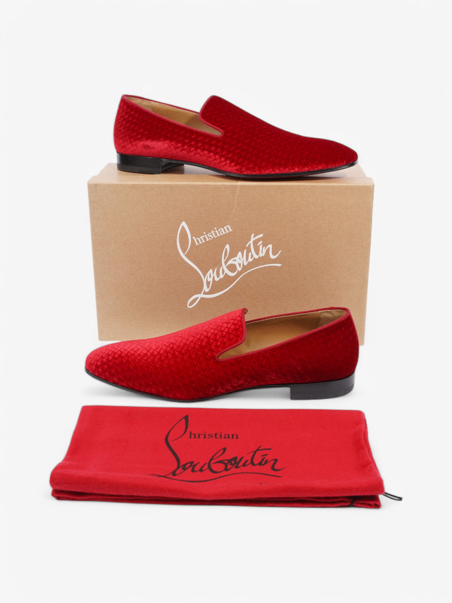 Christian Louboutin Dandelion Red Velvet EU 43 UK 9 Image 8