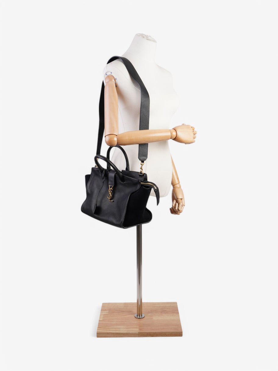 Saint Laurent Cabas Black Leather Image 2