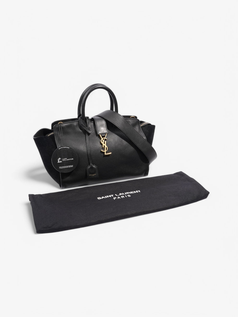 Saint Laurent Cabas Black Leather Image 9
