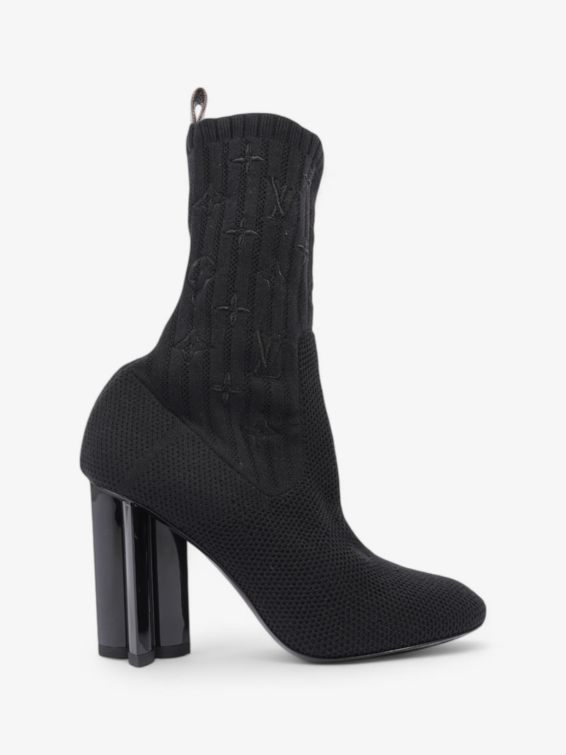  Louis Vuitton Silhouette Ankle Boots 90 Black Cotton EU 38 UK 5