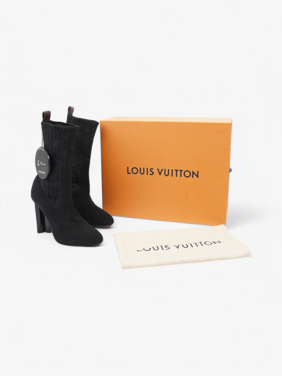 Louis Vuitton Silhouette Ankle Boots 90 Black Cotton EU 38 UK 5 Image 10