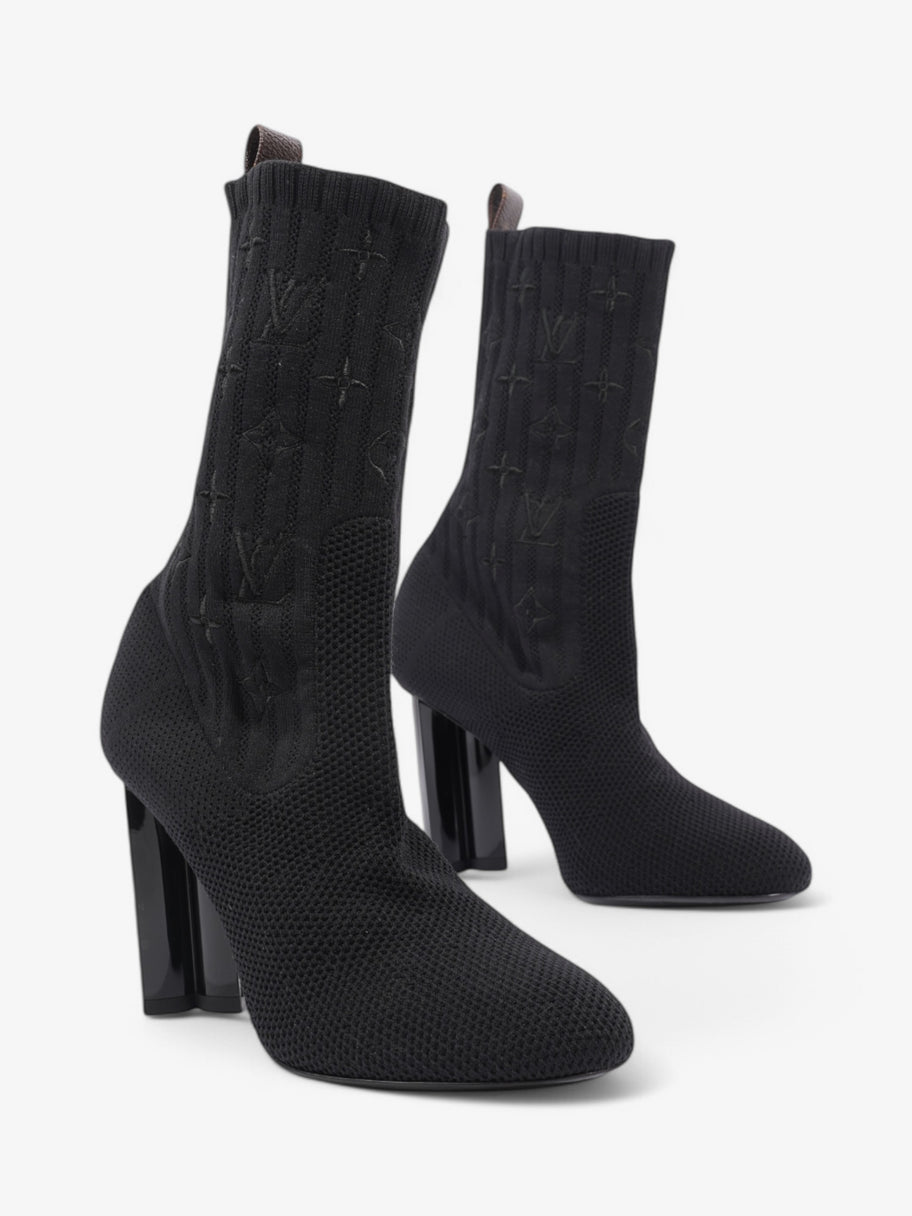 Louis Vuitton Silhouette Ankle Boots 90 Black Cotton EU 38 UK 5 Image 2