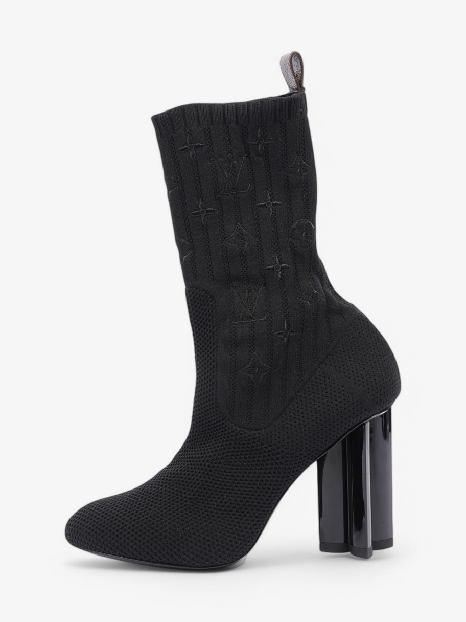 Louis Vuitton Silhouette Ankle Boots 90 Black Cotton EU 38 UK 5 Image 5
