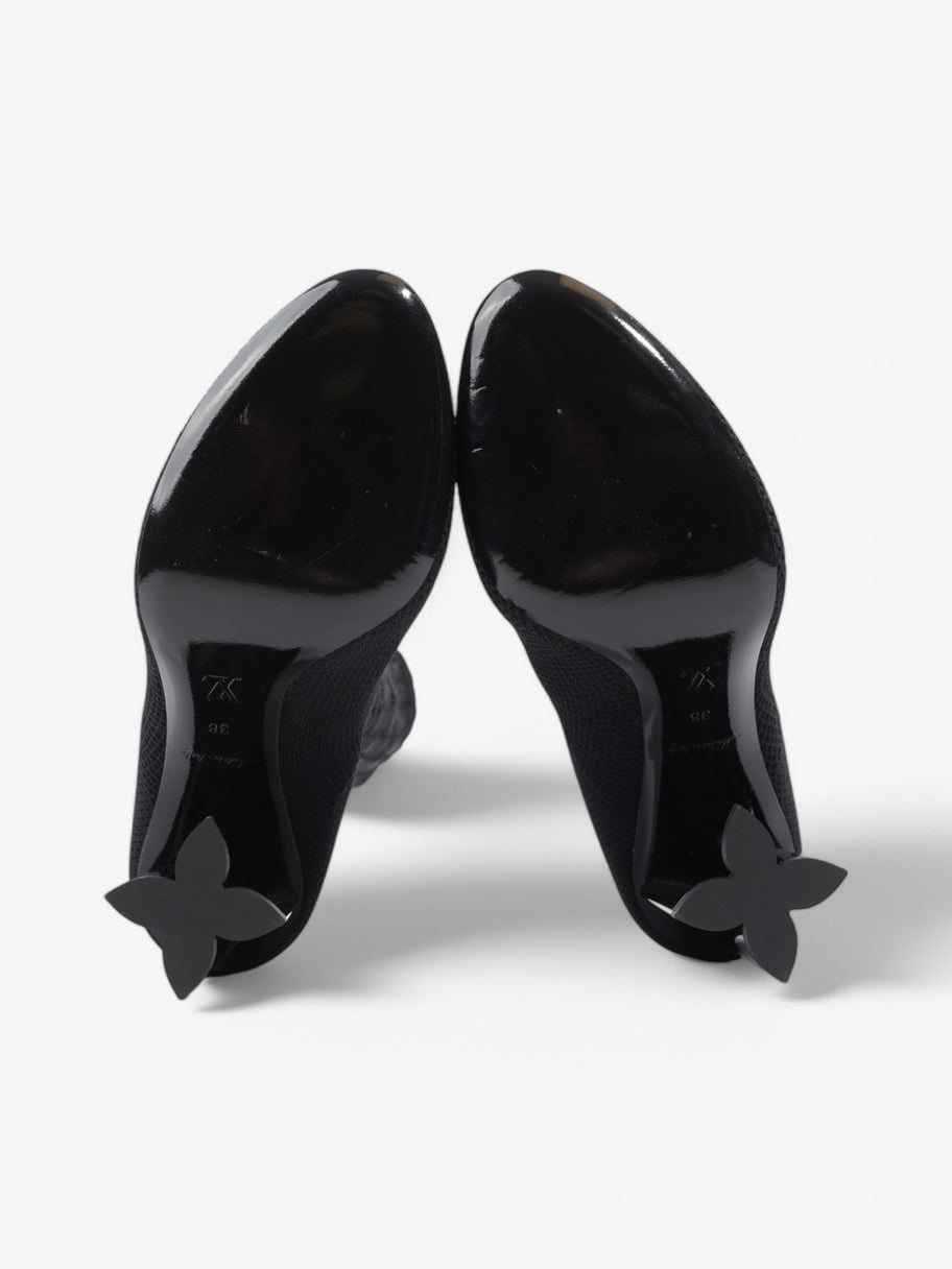 Louis Vuitton Silhouette Ankle Boots 90 Black Cotton EU 38 UK 5 Image 7