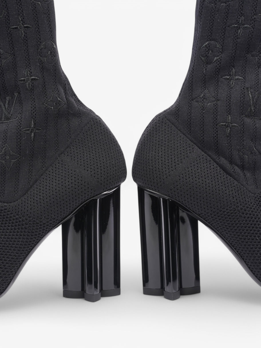 Louis Vuitton Silhouette Ankle Boots 90 Black Cotton EU 38 UK 5 Image 9