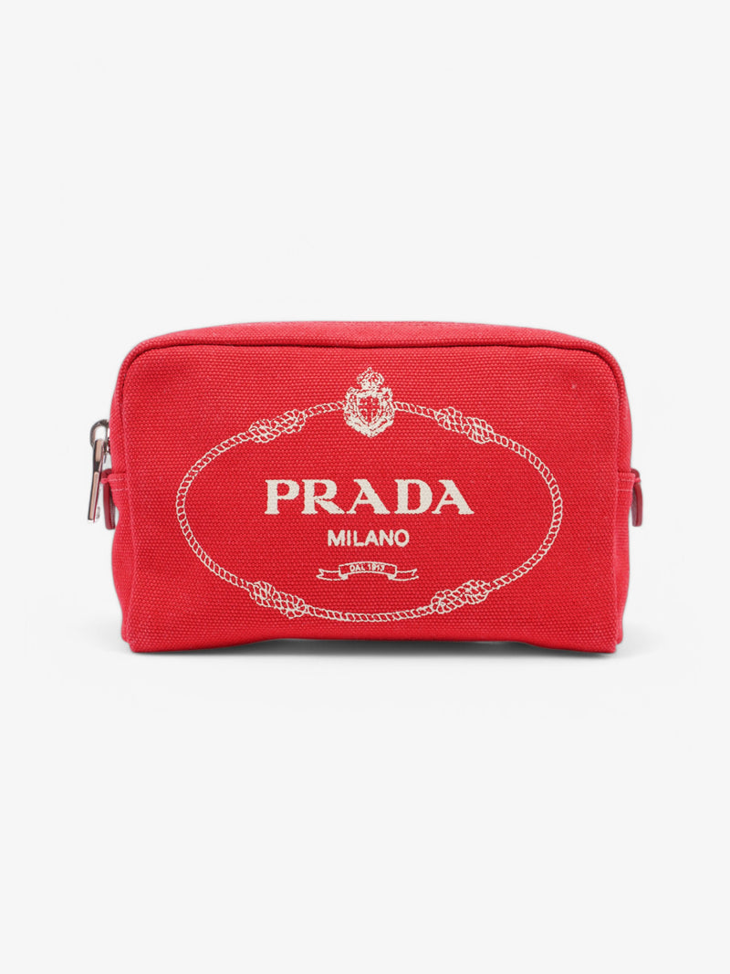  Prada Pouch Red Cotton