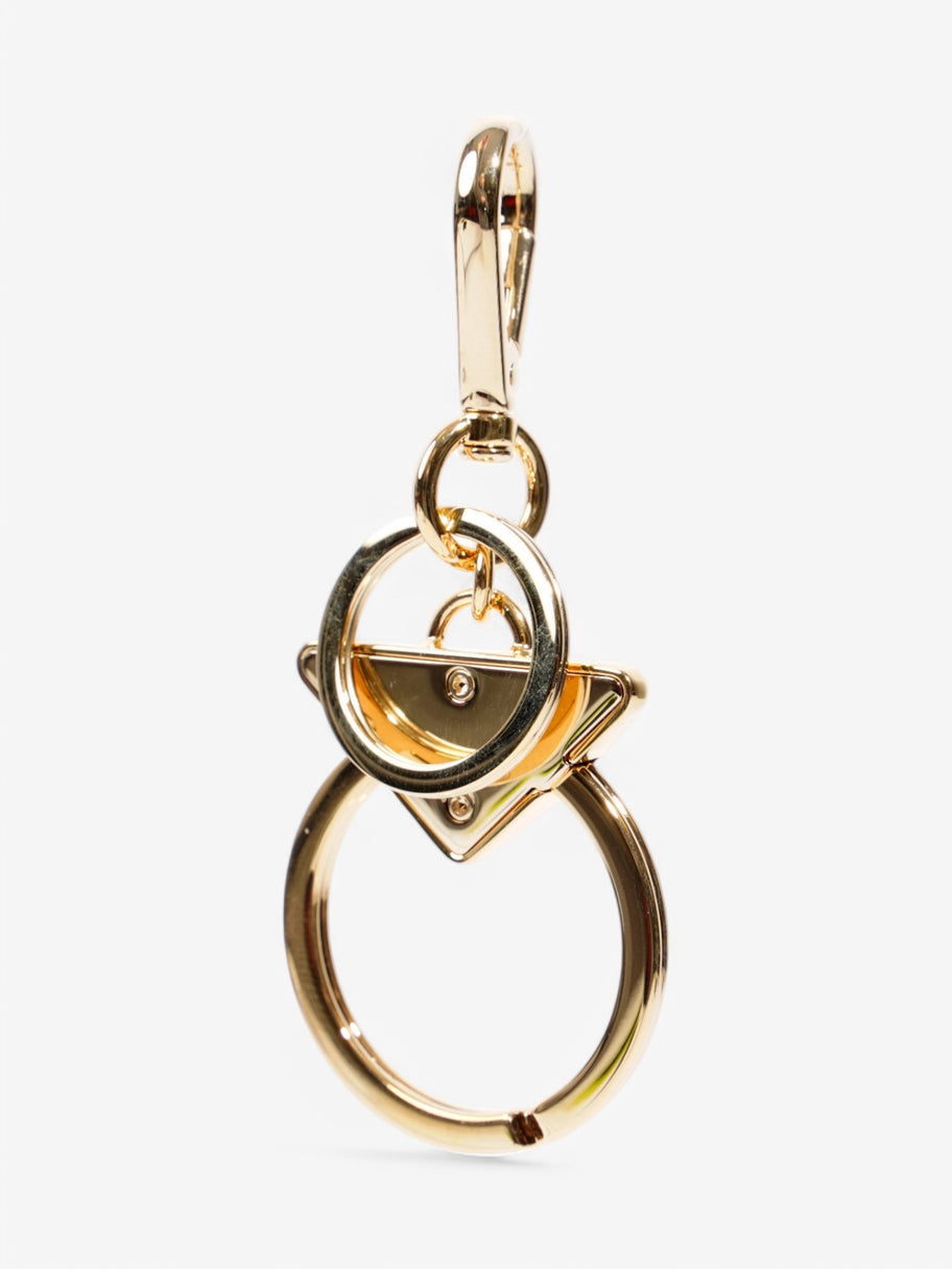Prada Key Ring Gold Base Metal Image 3