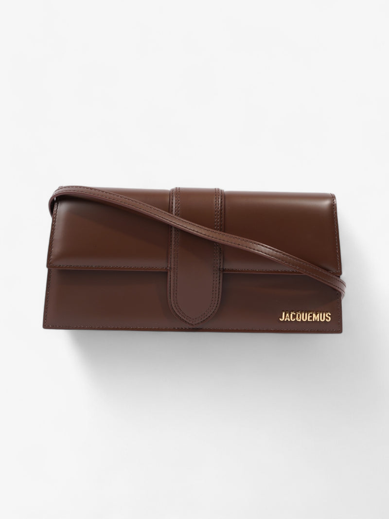  Jacquemus Le Bambino Long Brown Leather
