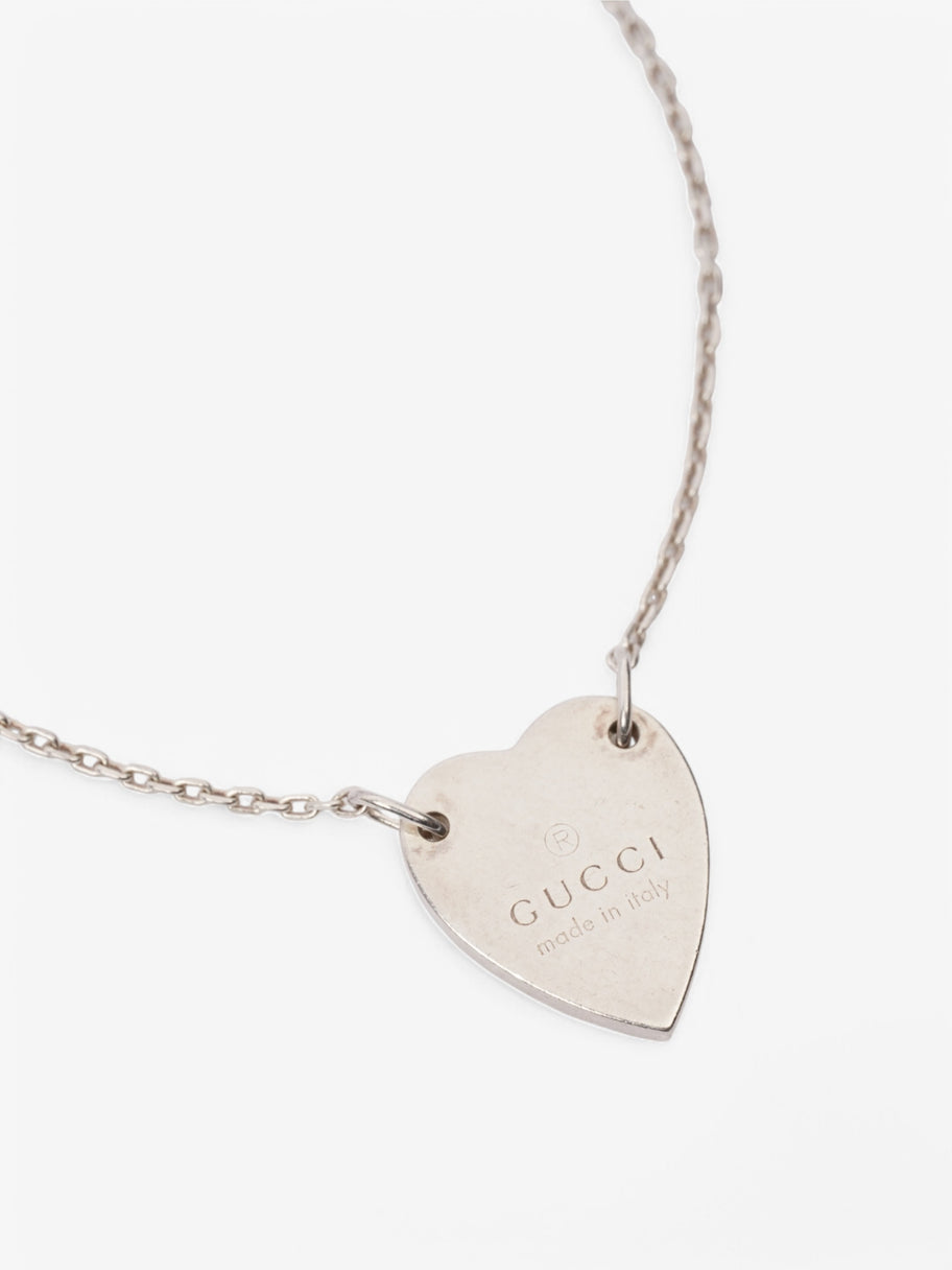 Gucci Trademark Heart Tag Bracelet Silver Silver Sterling Image 2