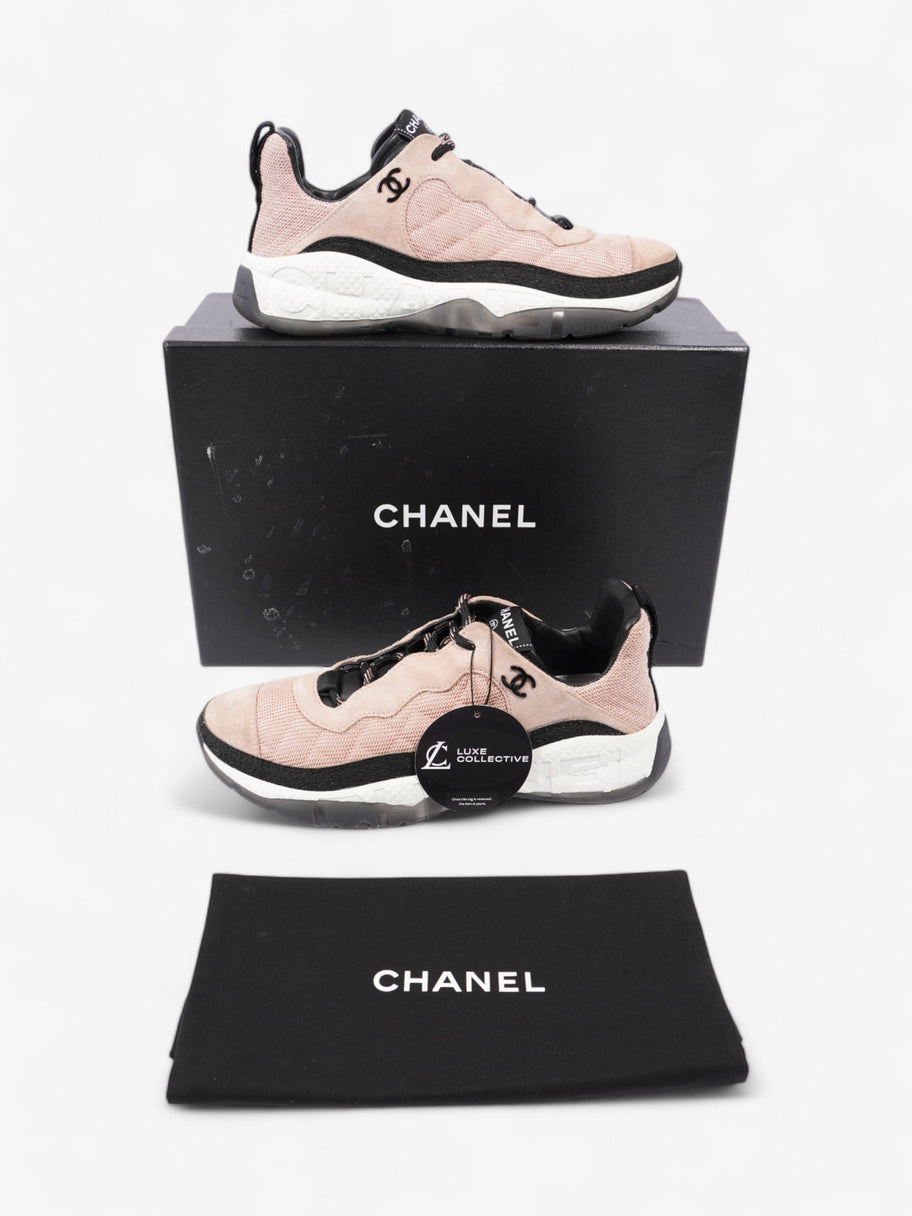 Chanel CC Sneakers Pink / Black Mesh EU 39 UK 6 Image 10