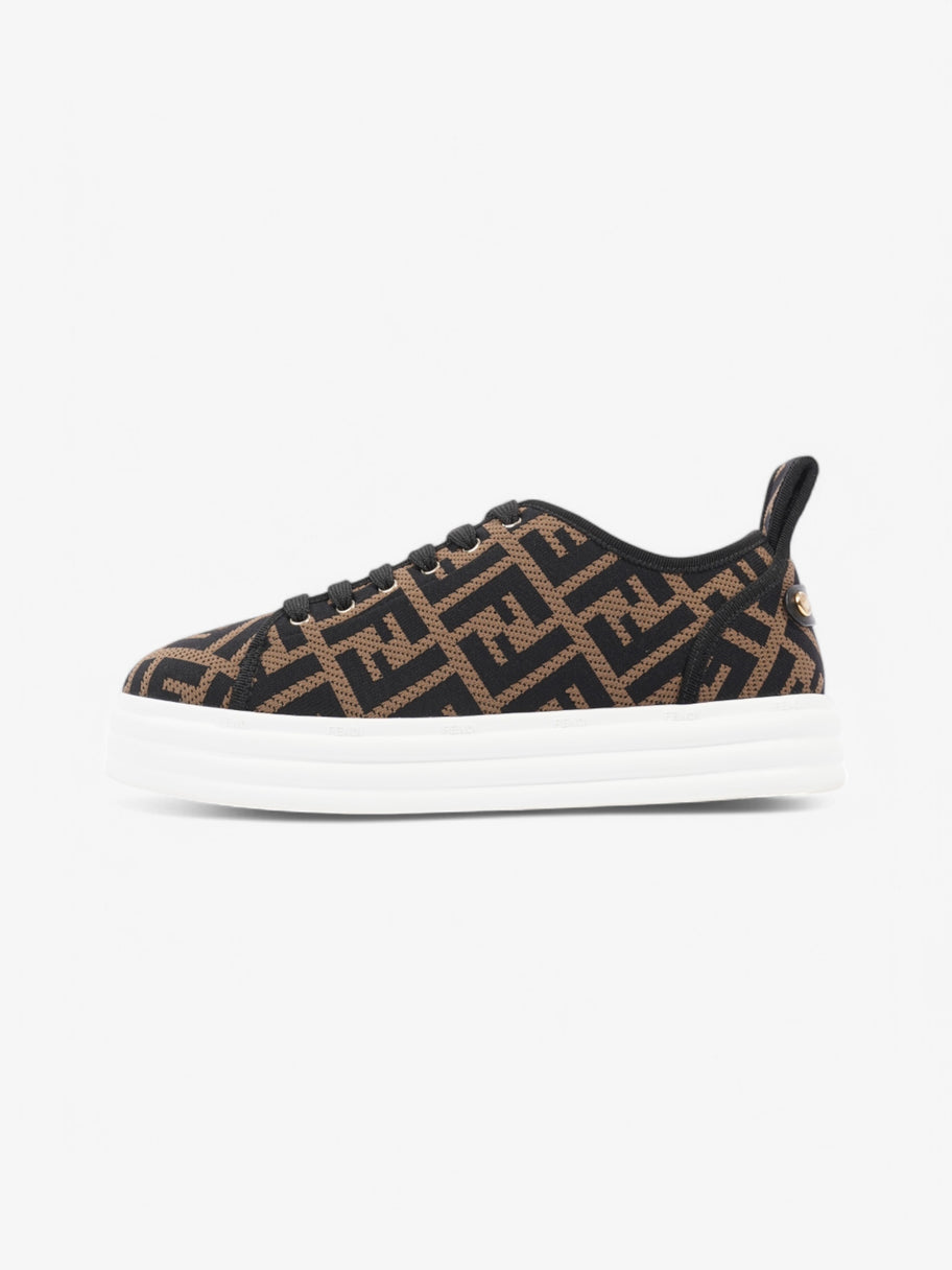 Fendi FF Flatform Sneakers Black / Brown Knit EU 38 UK 5 Image 5