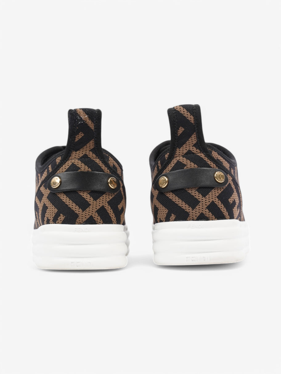 Fendi FF Flatform Sneakers Black / Brown Knit EU 38 UK 5 Image 6