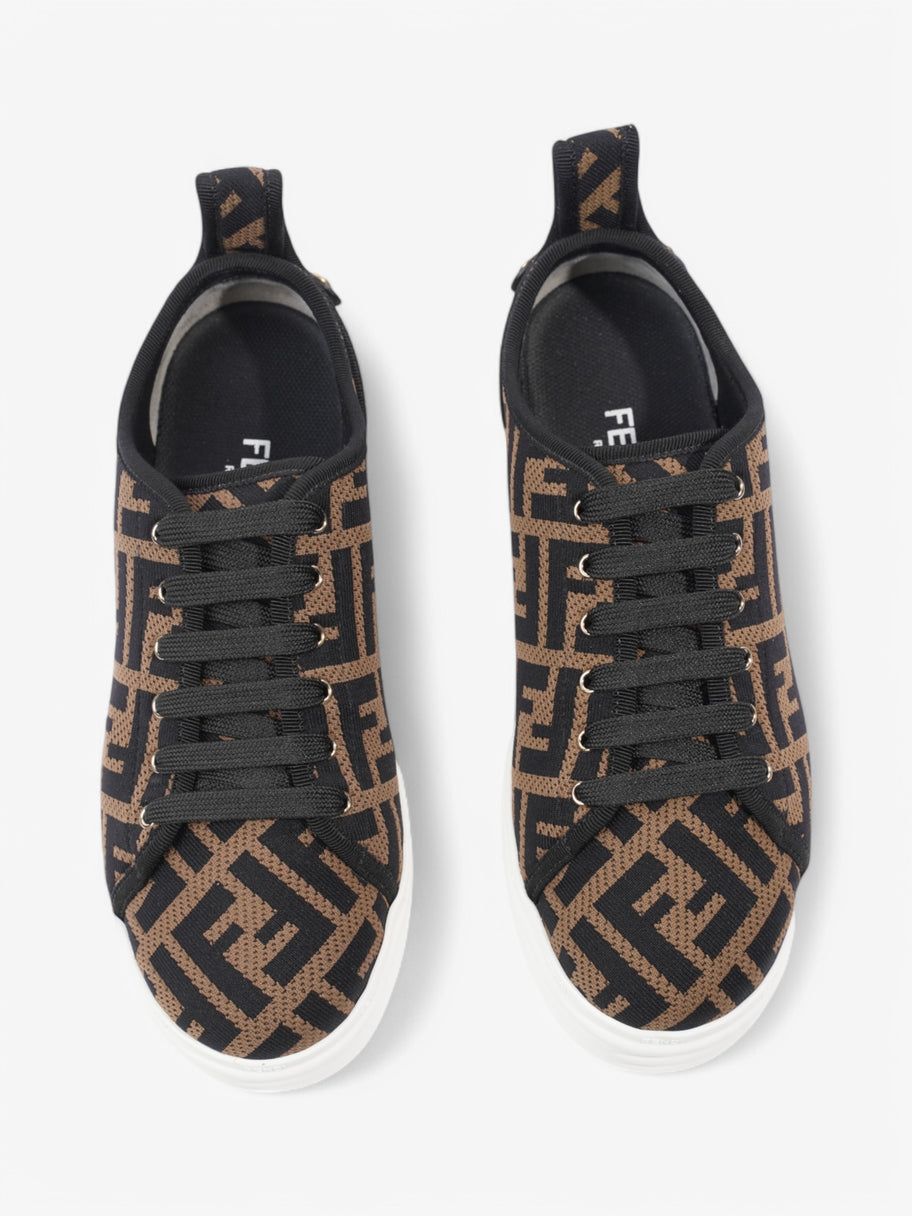 Fendi FF Flatform Sneakers Black / Brown Knit EU 38 UK 5 Image 8
