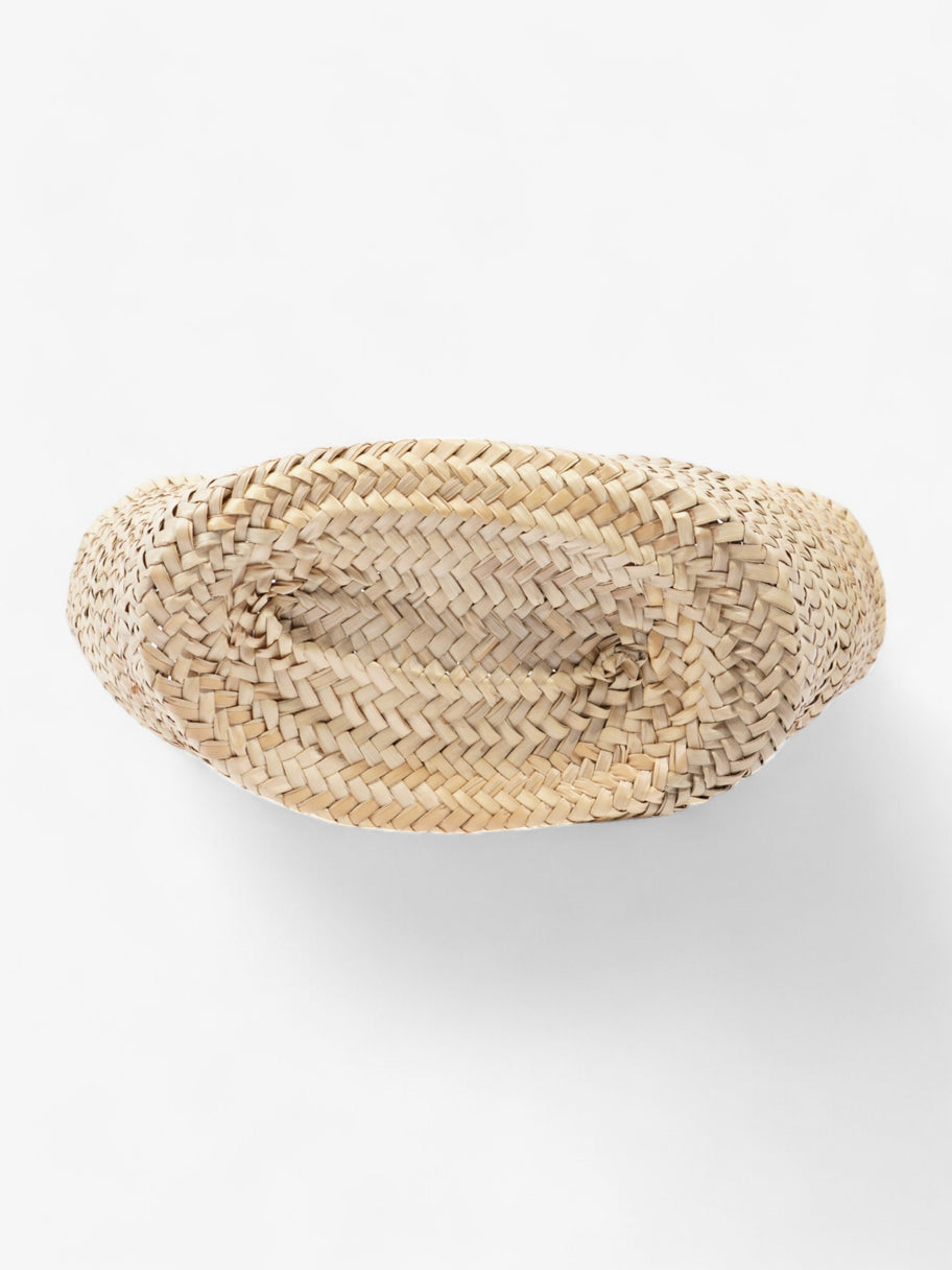 Celine Triomphe Classic Panier Natural / Brown Palm Leaves Medium Image 6