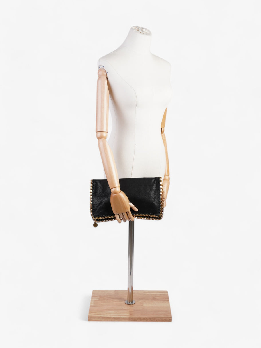 Stella McCartney Falabella Clutch Black Faux Suede Image 2