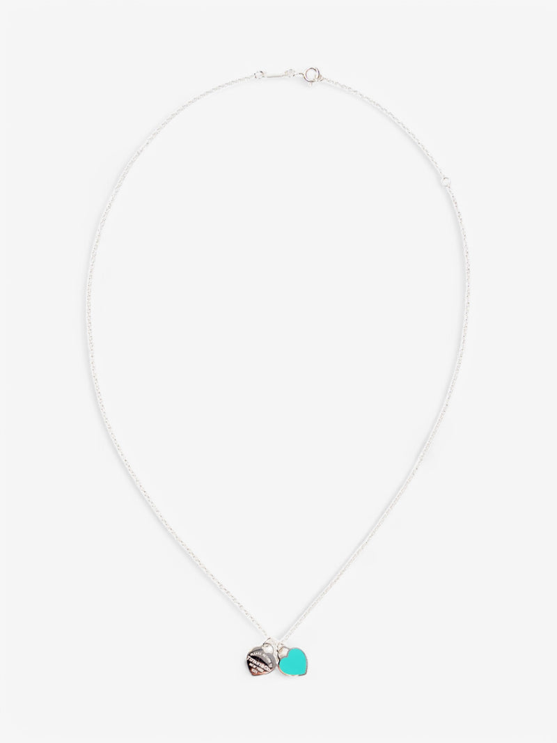  Tiffany and Co Return to Tiffany Double Heart Tag Mini Pendant Tiffany Blue / Silver Silver Sterling