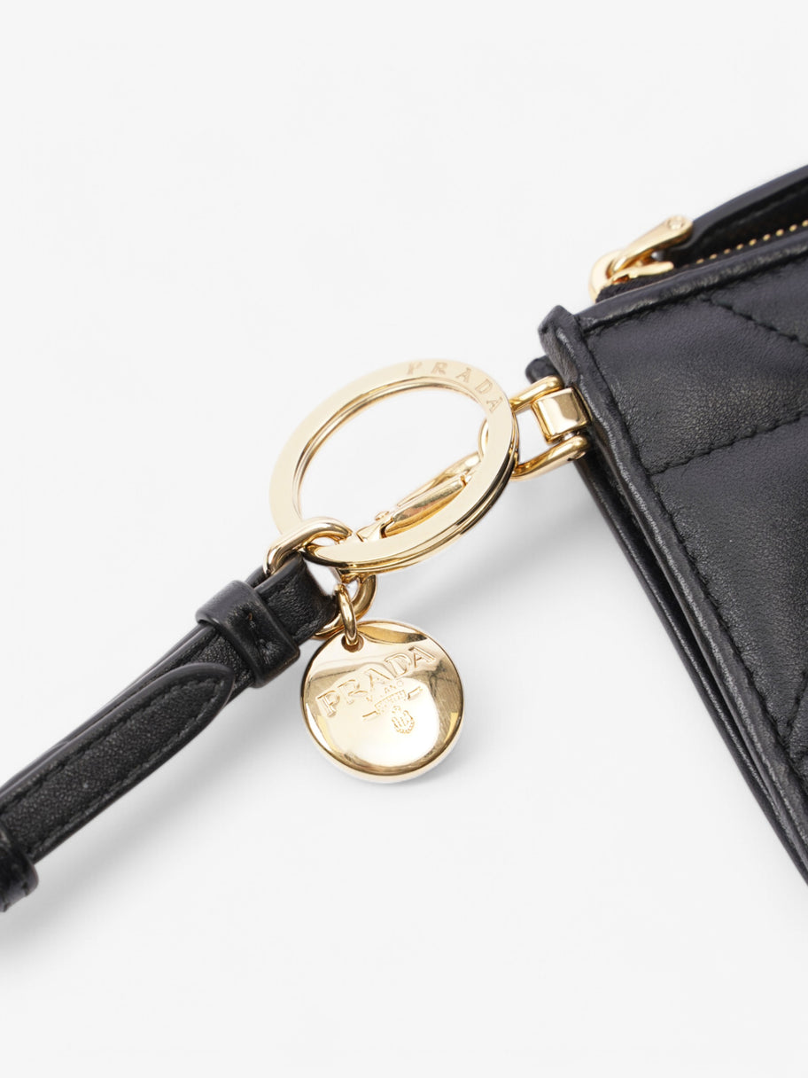 Prada Card Holder With Wristlet Black Leather Image 3