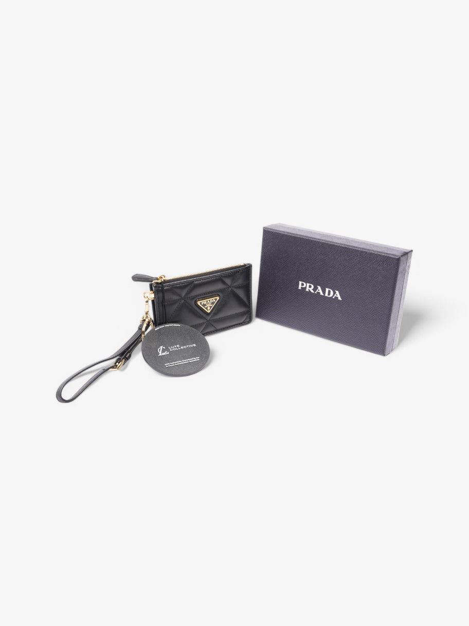 Prada Card Holder With Wristlet Black Leather Image 5