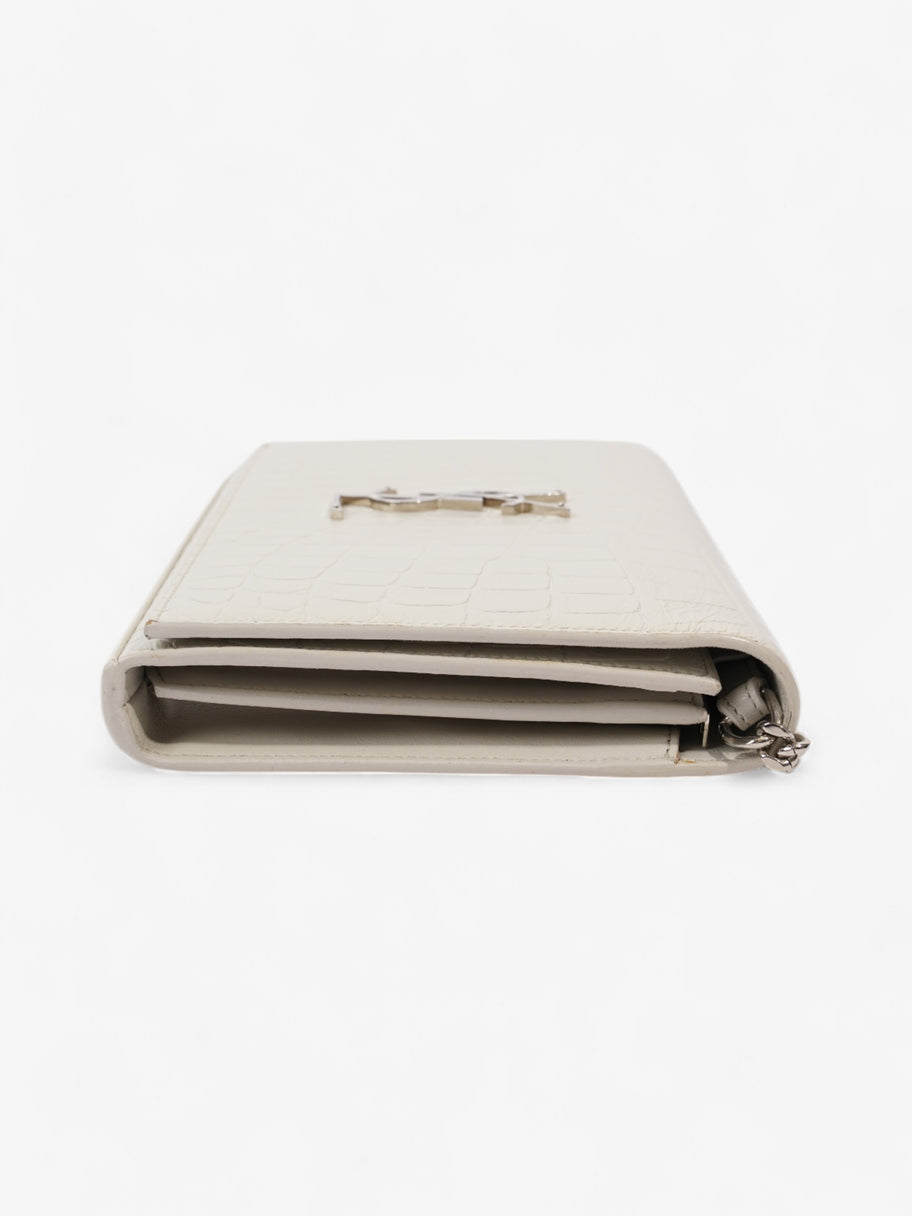 Saint Laurent Kate Chain Wallet Off White Calfskin Leather Image 3