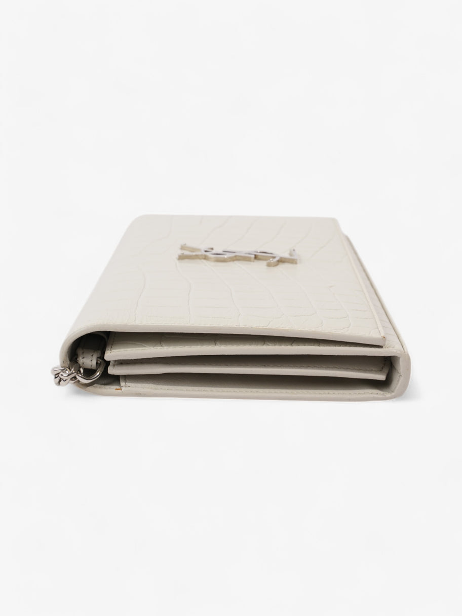 Saint Laurent Kate Chain Wallet Off White Calfskin Leather Image 5