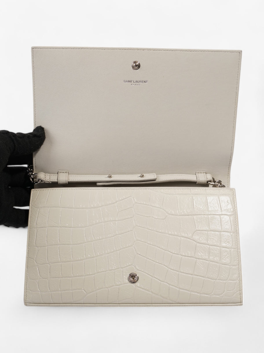 Saint Laurent Kate Chain Wallet Off White Calfskin Leather Image 7