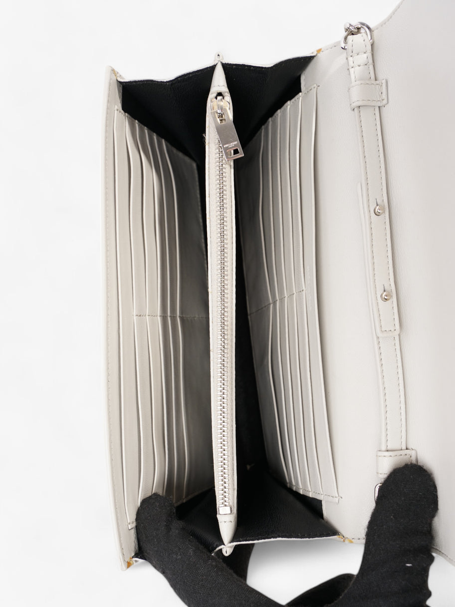 Saint Laurent Kate Chain Wallet Off White Calfskin Leather Image 8