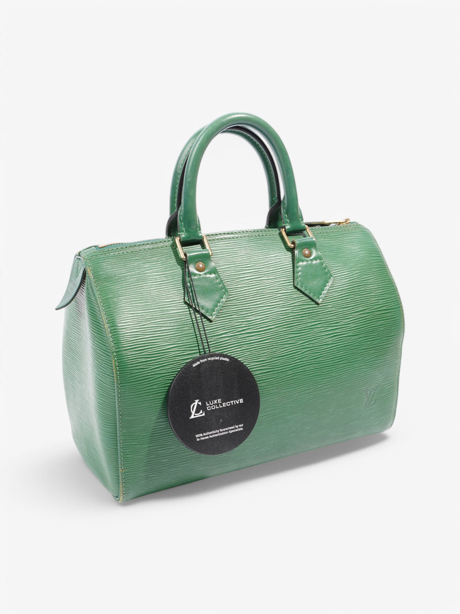 Louis Vuitton Speedy Green Epi Leather 30 Image 9