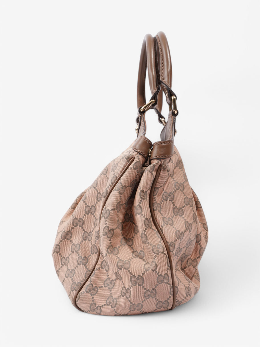 Gucci GG Handbag Peach Canvas Image 3