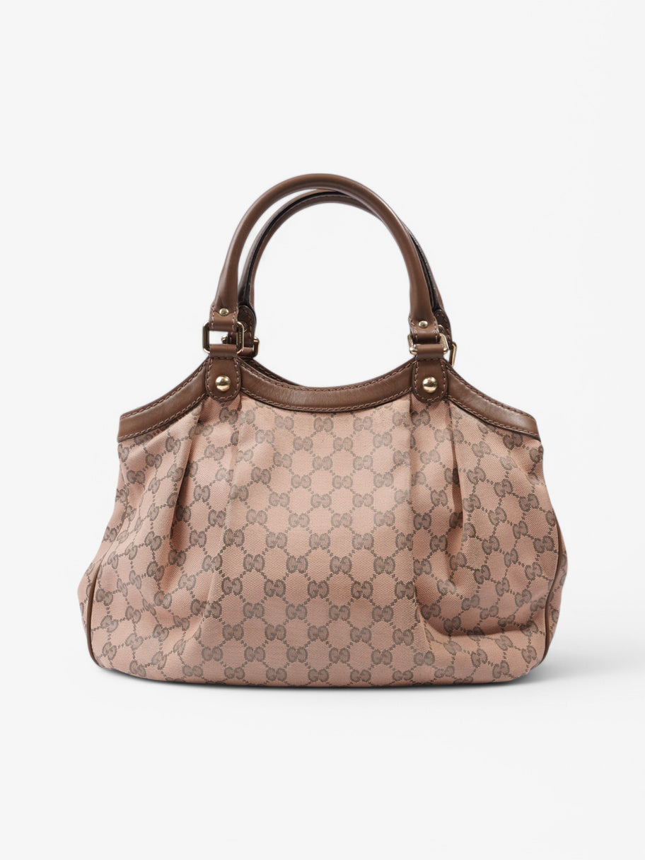 Gucci GG Handbag Peach Canvas Image 4