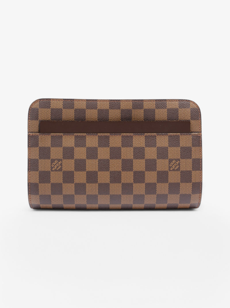  Louis Vuitton Saint Louis Clutch Damier Ebene Coated Canvas