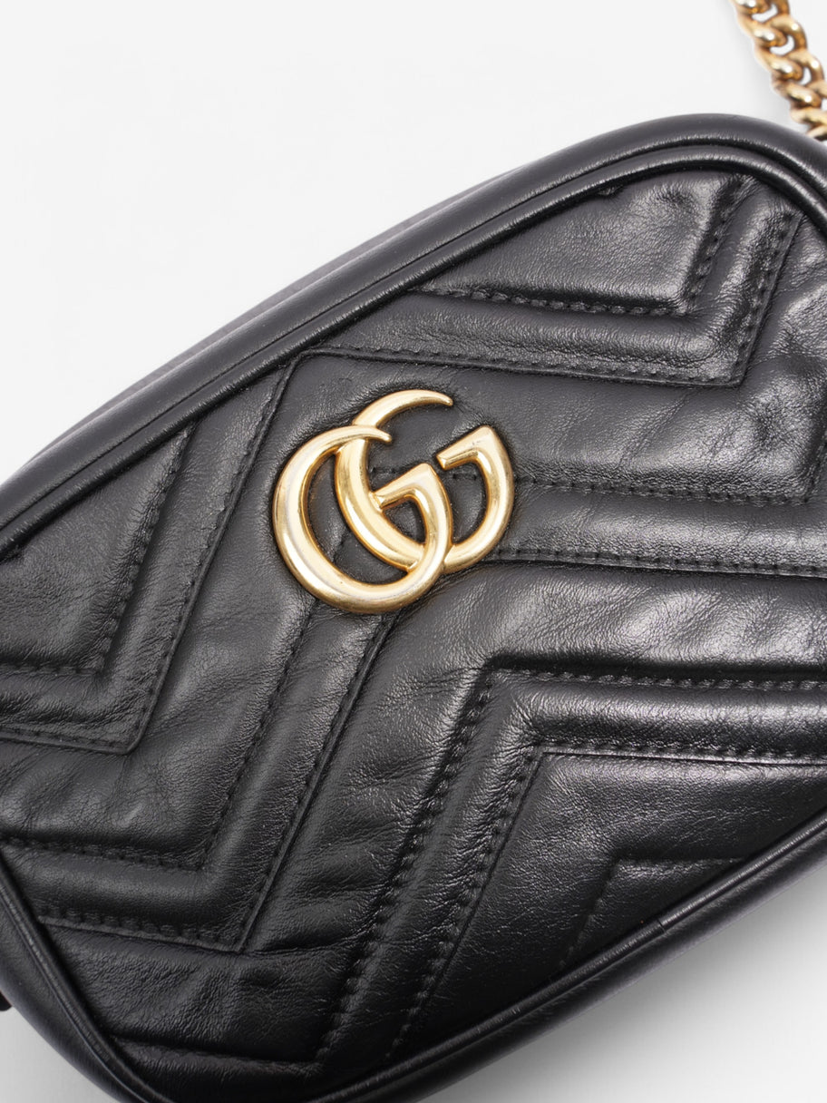 Gucci Marmont Zip Black Leather Mini Image 7