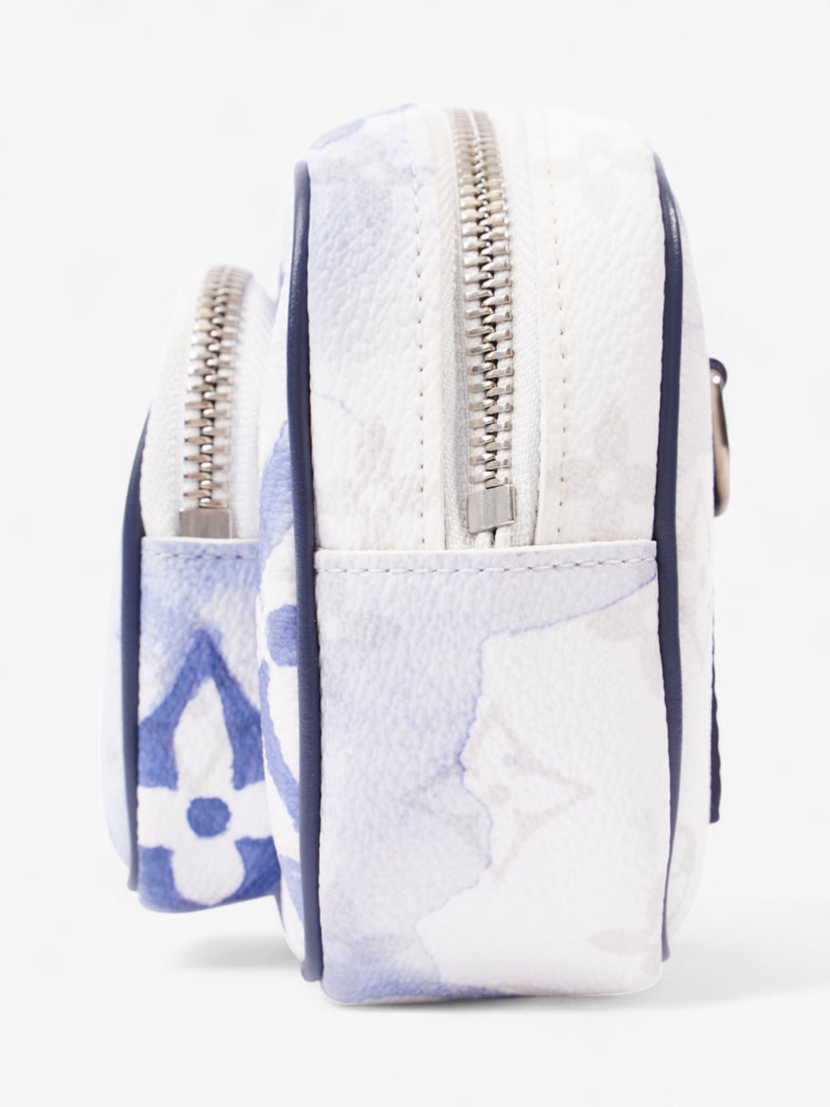 Louis Vuitton Outdoor Pouch White / Blue Coated Canvas Image 3