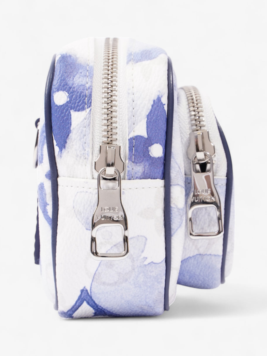 Louis Vuitton Outdoor Pouch White / Blue Coated Canvas Image 5