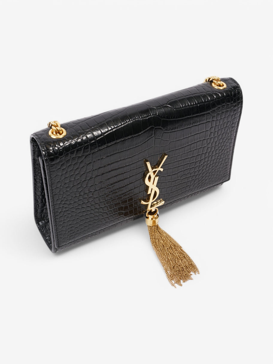 Saint Laurent Kate Tassel Black Embossed Leather Medium Image 7