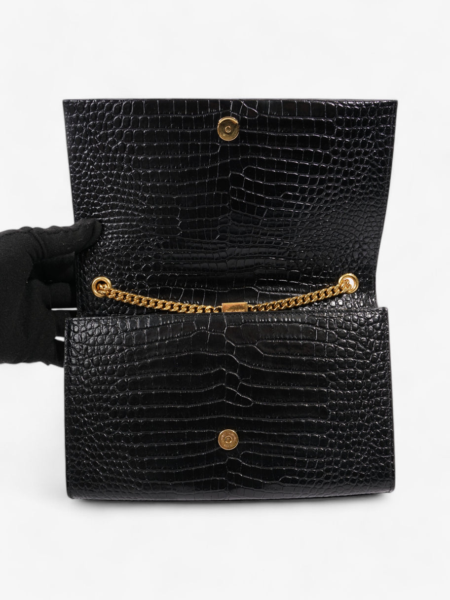 Saint Laurent Kate Tassel Black Embossed Leather Medium Image 8