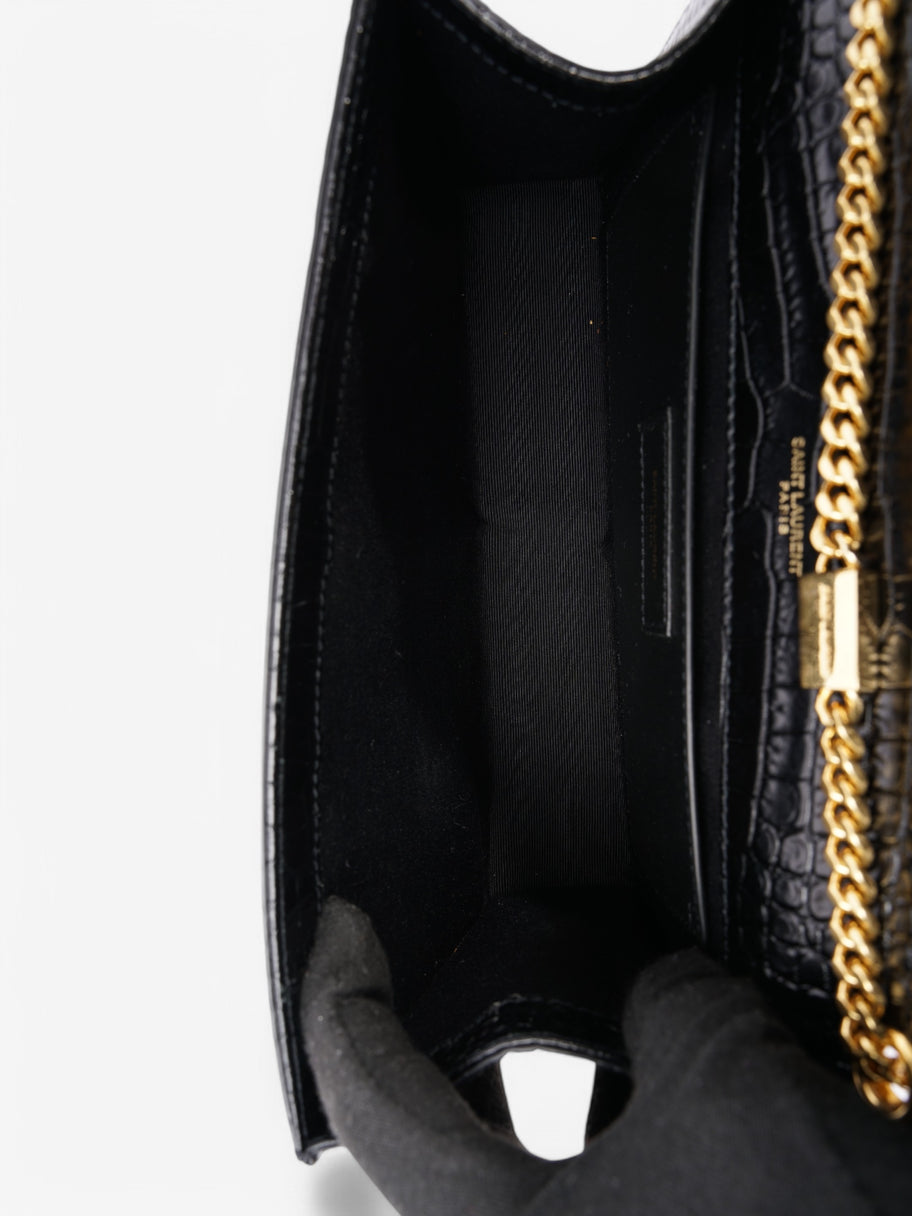 Saint Laurent Kate Tassel Black Embossed Leather Medium Image 9