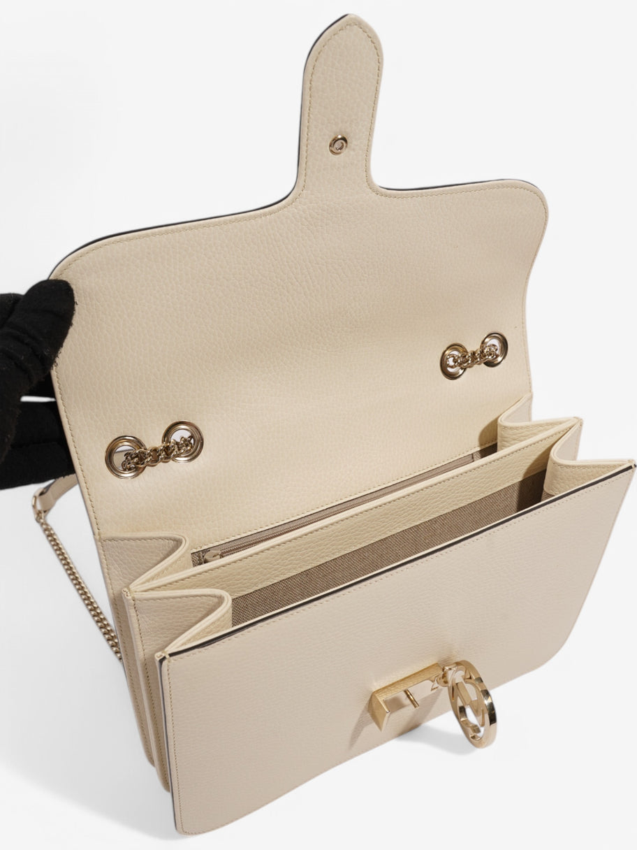 Gucci Dollar Interlocking G Ivory Calfskin Leather Medium Image 7