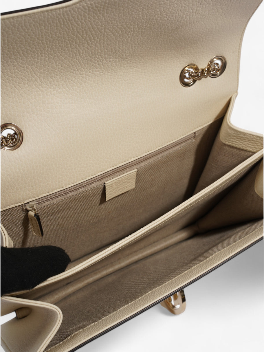 Gucci Dollar Interlocking G Ivory Calfskin Leather Medium Image 8
