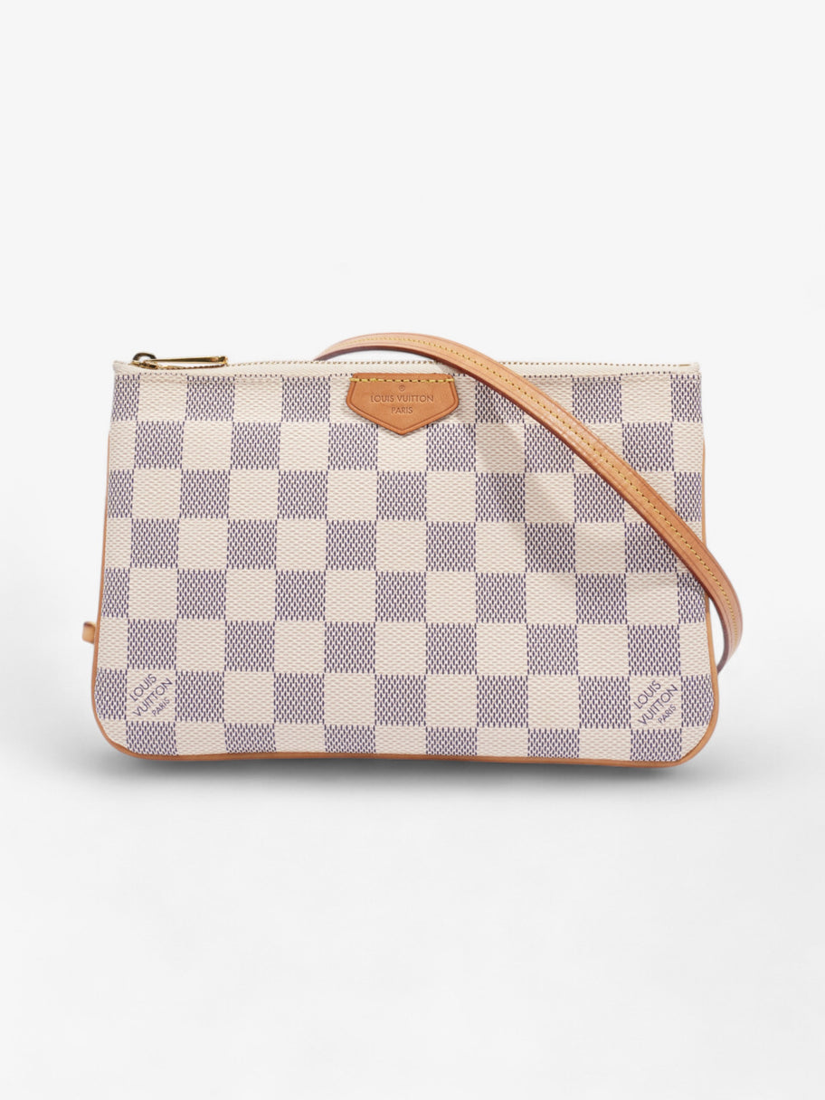 Louis Vuitton Pochette Double Zip Damier Azur Coated Canvas Image 1