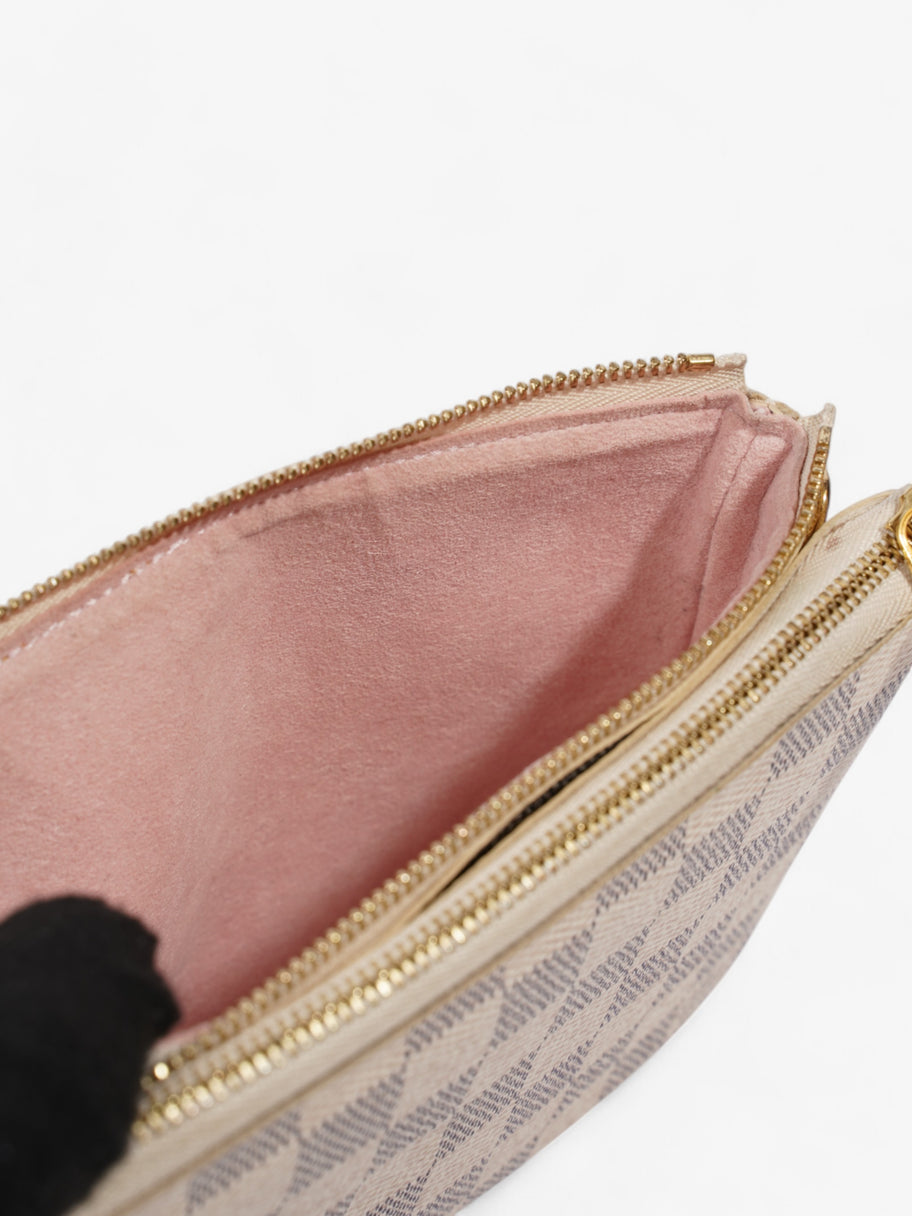 Louis Vuitton Pochette Double Zip Damier Azur Coated Canvas Image 12