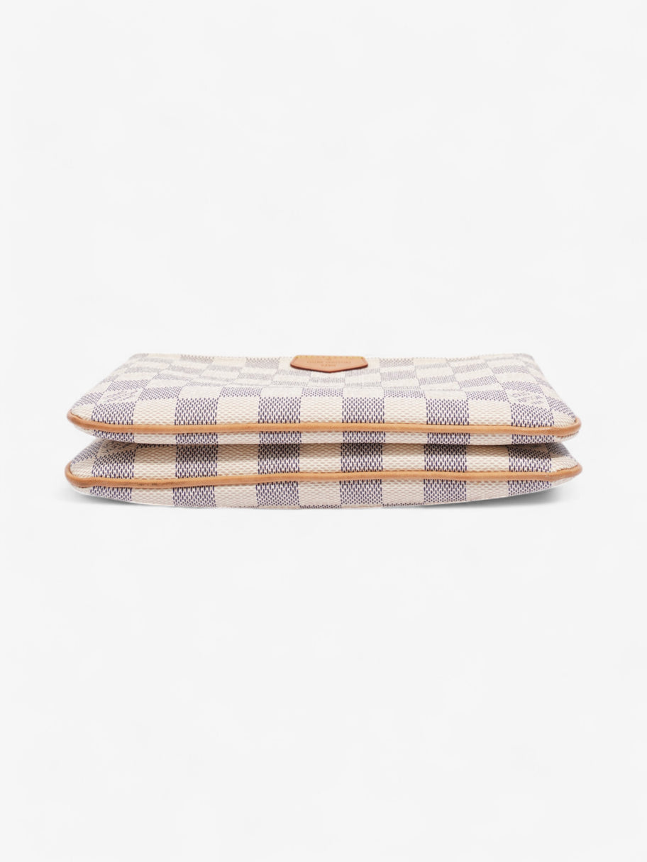 Louis Vuitton Pochette Double Zip Damier Azur Coated Canvas Image 6