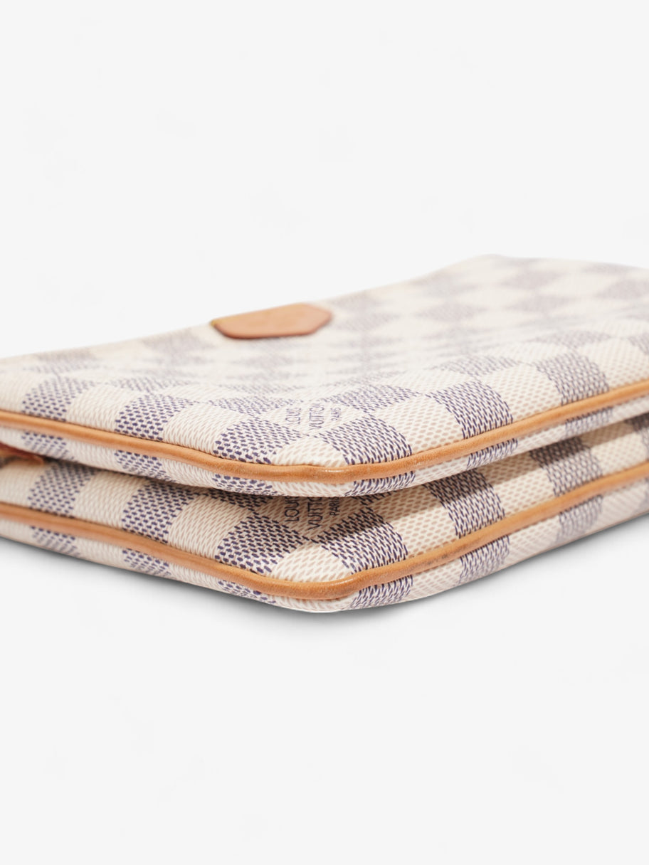 Louis Vuitton Pochette Double Zip Damier Azur Coated Canvas Image 7