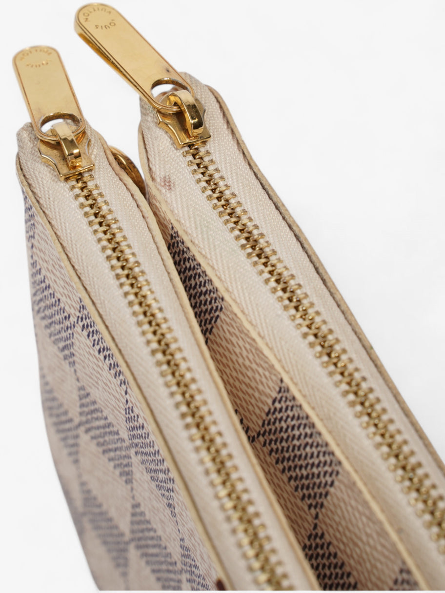 Louis Vuitton Pochette Double Zip Damier Azur Coated Canvas Image 8