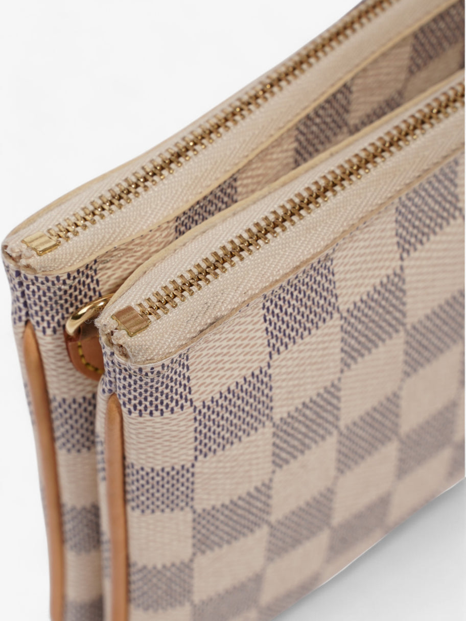 Louis Vuitton Pochette Double Zip Damier Azur Coated Canvas Image 9